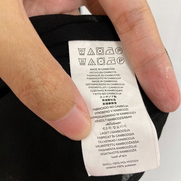 Michael Michael Kors size 2X Black Metallic Soft Flowy Poncho Blouse Evening - Picture 7 of 10